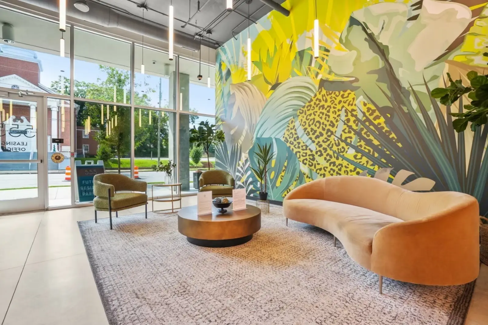 555 Boulevard modern gathering space - luxury apartments for rent in Atlanta, Georgia